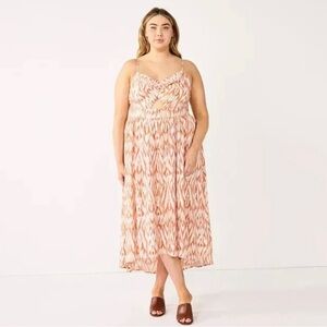 NWT Nine West Maxi dress with keyhole in the front, Adjustable straps plus sz 4X